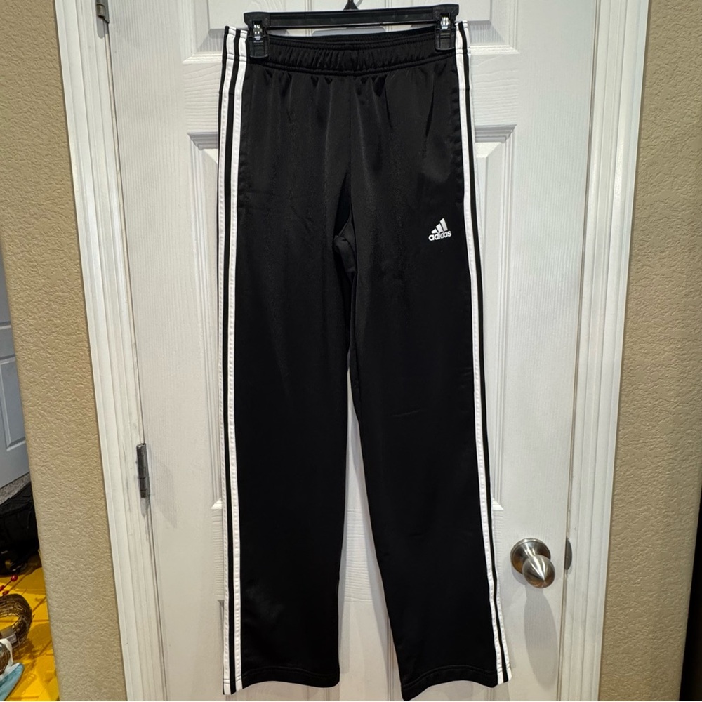 Adidas Black White Track Pants Men’s Small Athletic